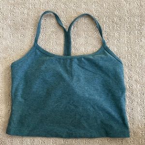 Beyond Yoga spacedye slim rainforest blue heather sz S